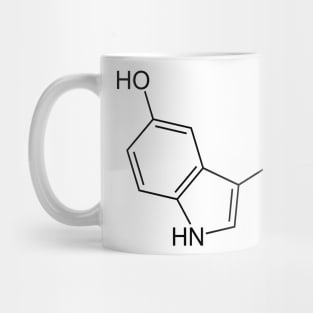 Serotonine, the element of happiness, biology and chemistry basics Mug